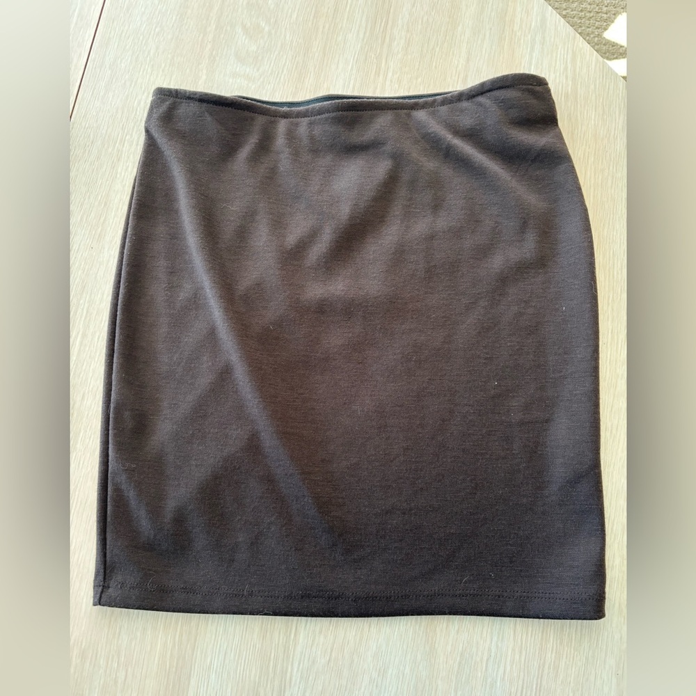 Lily White Brown Mini Skirt